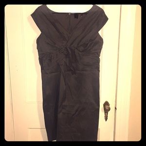 Grey Stretch Sateen Saks Fifth Ave Dress Size 12
